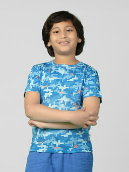 Somersault - Blue Camouflage T-Shirt