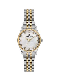 Daniel Klein - IPS-IPG White MOP Sunray Dial Stone Stainless Steel Watch DK.1.13914-4 (M)