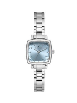 Daniel Klein - IPS Blue Embossed Dial Stone Stainless Steel Watch DK.1.13922-2 (M)