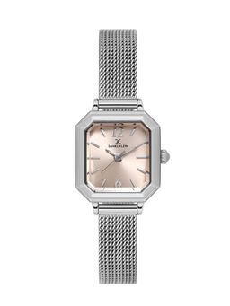Daniel Klein - Brown Sunray Dial Silver Mesh Watch Dk.1.13945-1 (M)