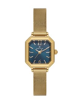 Daniel Klein - Blue Sunray Dial Gold Mesh Watch Dk.1.13945-4 (M)