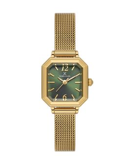 Daniel Klein - Dark Green Sunray Dial Gold Mesh Watch Dk.1.13945-5 (M)
