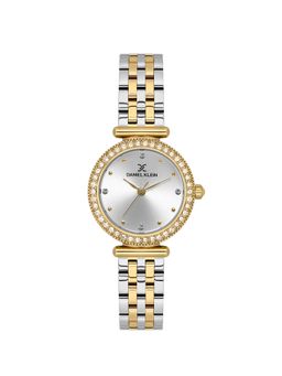 Daniel Klein - IPG Silver Sunray Dial Stone Watch DK.1.13948-3 (M)