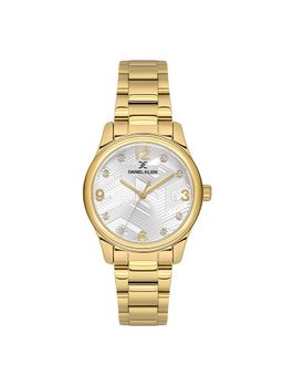 Daniel Klein - IPG Silver Embossed Dial Stone Watch DK.1.13953-4 (M)