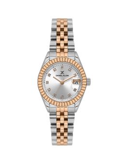 Daniel Klein - Rose Gold & Silver Stone Dial Stainless Steel Watch DK.1.13969-8 (M)