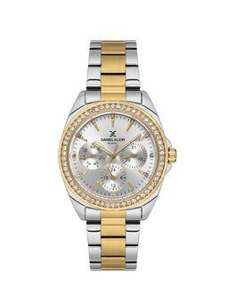 Daniel Klein - Dual-Tone IPS-IPG Silver Sunray Dial Watch DK.1.14053-5 (M)