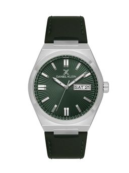 Daniel Klein - IPS Dark Green Emboss Dial Leather Watch DK.1.14059-3 (M)