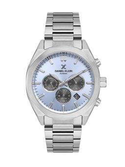 Daniel Klein - Mens Blue Dial Stainless Steel Watch DK.1.14064-4 (M)