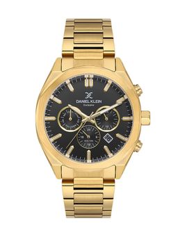 Daniel Klein - Mens Gun Black Dial Stainless Steel Watch DK.1.14064-5 (M)