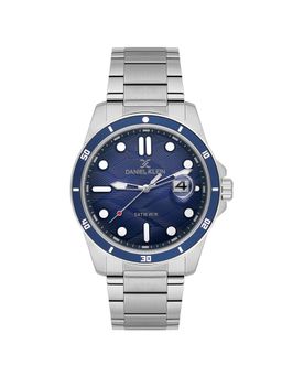 Daniel Klein - Stainless Steel Strap Water Resistant Navy Blue Dial Analog Watch DK.1.14066-2 (M)
