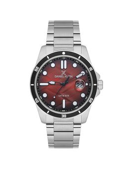 Daniel Klein - Stainless Steel Strap Water Resistant Red Dial Analog Watch DK.1.14066-5 (M)
