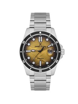Daniel Klein - Stainless Steel Strap Water Resistant Yellow Dial Analog Watch DK.1.14066-6 (M)