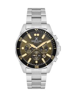 Daniel Klein - Mens Green Dial Stainless Steel Watch DK.1.14067-4 (M)