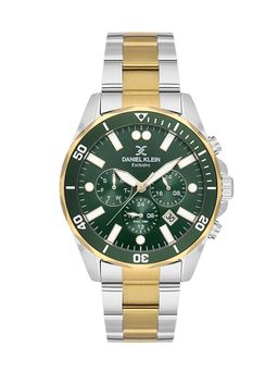 Daniel Klein - Mens Dark Green Dial Stainless Steel Watch DK.1.14067-5 (M)