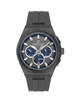Daniel Klein - Mens Gun Dial Cool Grey Silicone Watch DK.1.14072-5 (M)