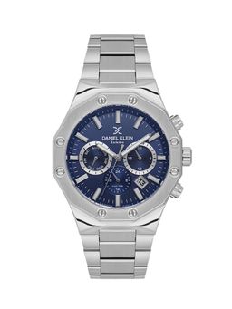 Daniel Klein - Mens Dark Blue Dial Stainless Steel Watch DK.1.14074-2 (M)