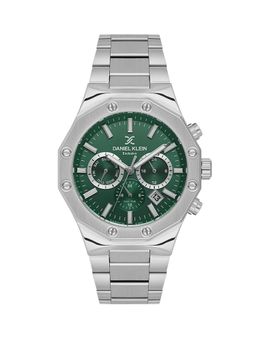 Daniel Klein - Mens Dark Green Dial Stainless Steel Watch DK.1.14074-3 (M)