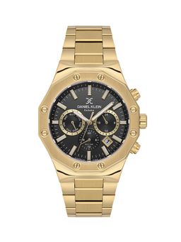 Daniel Klein - Mens Gun Black Dial Stainless Steel Watch DK.1.14074-4 (M)