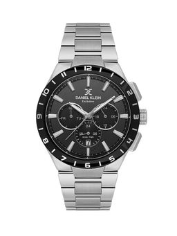 Daniel Klein - Mens Black Dial Stainless Steel Watch DK.1.14079-1 (M)