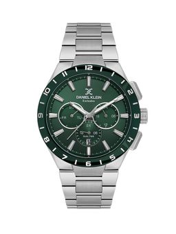 Daniel Klein - Mens Dark Green Dial Stainless Steel Watch DK.1.14079-2 (M)