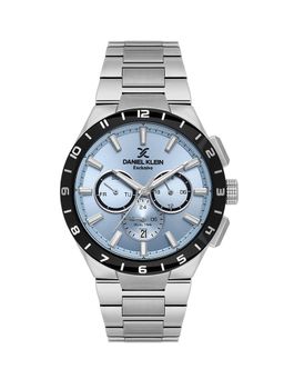 Daniel Klein - Mens Blue Dial Stainless Steel Watch DK.1.14079-3 (M)