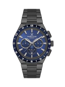 Daniel Klein - Mens Dark Blue Dial Stainless Steel Watch DK.1.14079-4 (M)