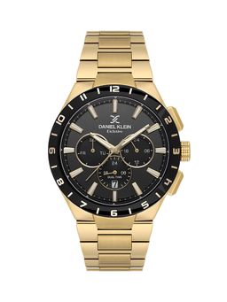 Daniel Klein - Mens Black Dial Stainless Steel Watch DK.1.14079-5 (M)