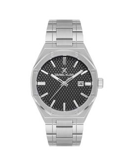 Daniel Klein - Stainless Steel Strap Water Resistant Black Dial Analog Watch DK.1.14081-2 (M)