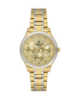 Daniel Klein - Dual-Tone Gold Sunray Brush Dial Watch DK.1.14089-6 (M)