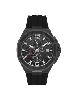 Daniel Klein - Mens Gun Black Dial Silicone Watch DK.1.14092-1 (M)