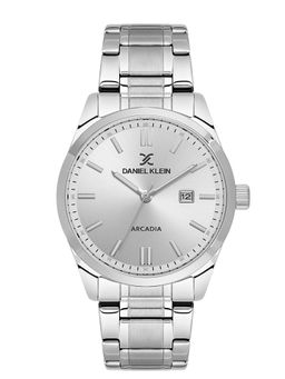 Daniel Klein - Mens Silver Steel Strap Watch DK.6.14085-1 (M)
