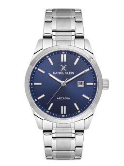 Daniel Klein - Mens Dark Blue Steel Strap Watch DK.6.14085-3 (M)