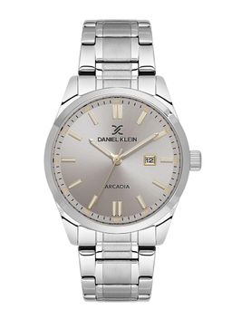 Daniel Klein - Mens Grey Dial Steel Strap Watch DK.6.14085-6 (M)