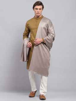 Monte Carlo - Winter Mens Solid Grey Shawl