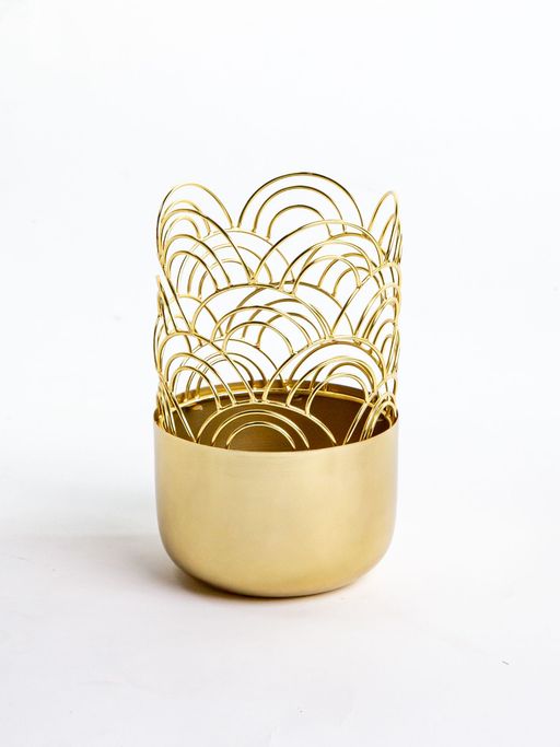 Logam Zoia Candle Holder - Small