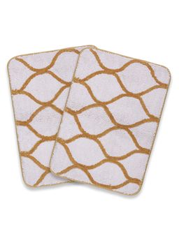 Saral Home - Haven Geometric Bath Door Mat Yellow 2