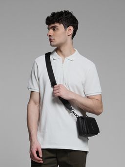 Jack & Jones - White Regular Fit Polo T-Shirt