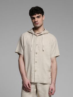 Jack & Jones - Beige Over-Sized Shirt