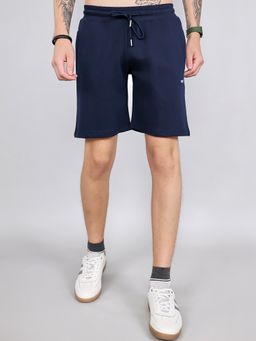 Rock.it - Men Navy Blue Regular Fit Solid Shorts