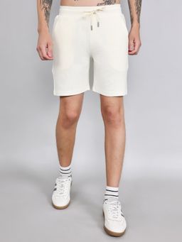Rock.it - Men White Regular Fit Textured Shorts