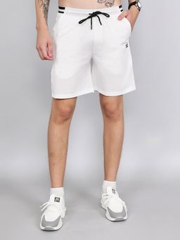 Rock.it - Men White Regular Fit Solid Shorts