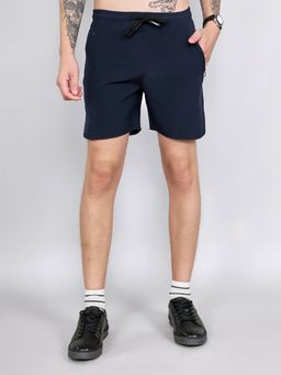 Rock.it - Men Navy Blue Regular Fit Solid Shorts