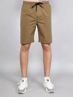 Monte Carlo - Men Khaki Regular Fit Solid Short