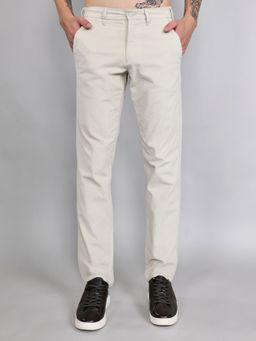 Monte Carlo - Men Slim Fit Beige Trouser