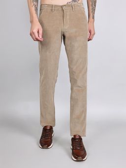 Monte Carlo - Men Slim Fit Beige Trouser