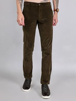 Monte Carlo - Men Slim Fit Olive Trouser