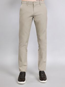 Monte Carlo - Men Slim Fit Beige Trouser