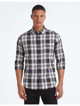 Flying Machine - Black Tartan Check Slim Fit Shirt