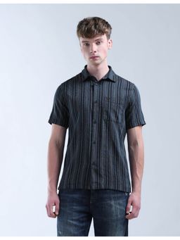 Flying Machine - Men Stripes Blue Shirt