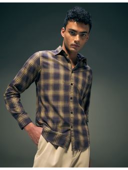 Flying Machine - Men Slim Fit Checks Blue Shirt